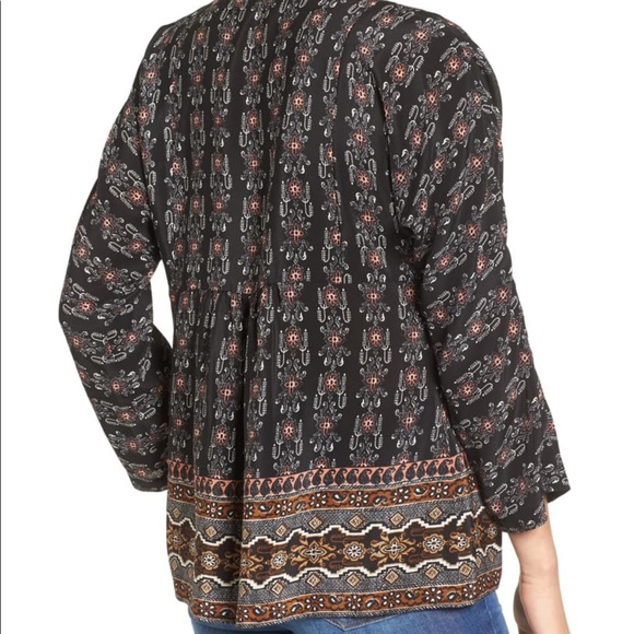 Madewell Silk Boheme Blouse in Burnished Floral - Picture 2 of 7